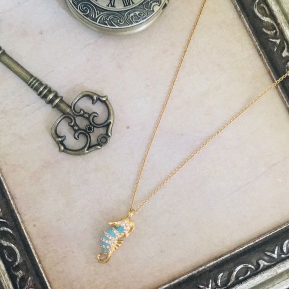 KATE SPADE • Paradise Found Seahorse Necklace